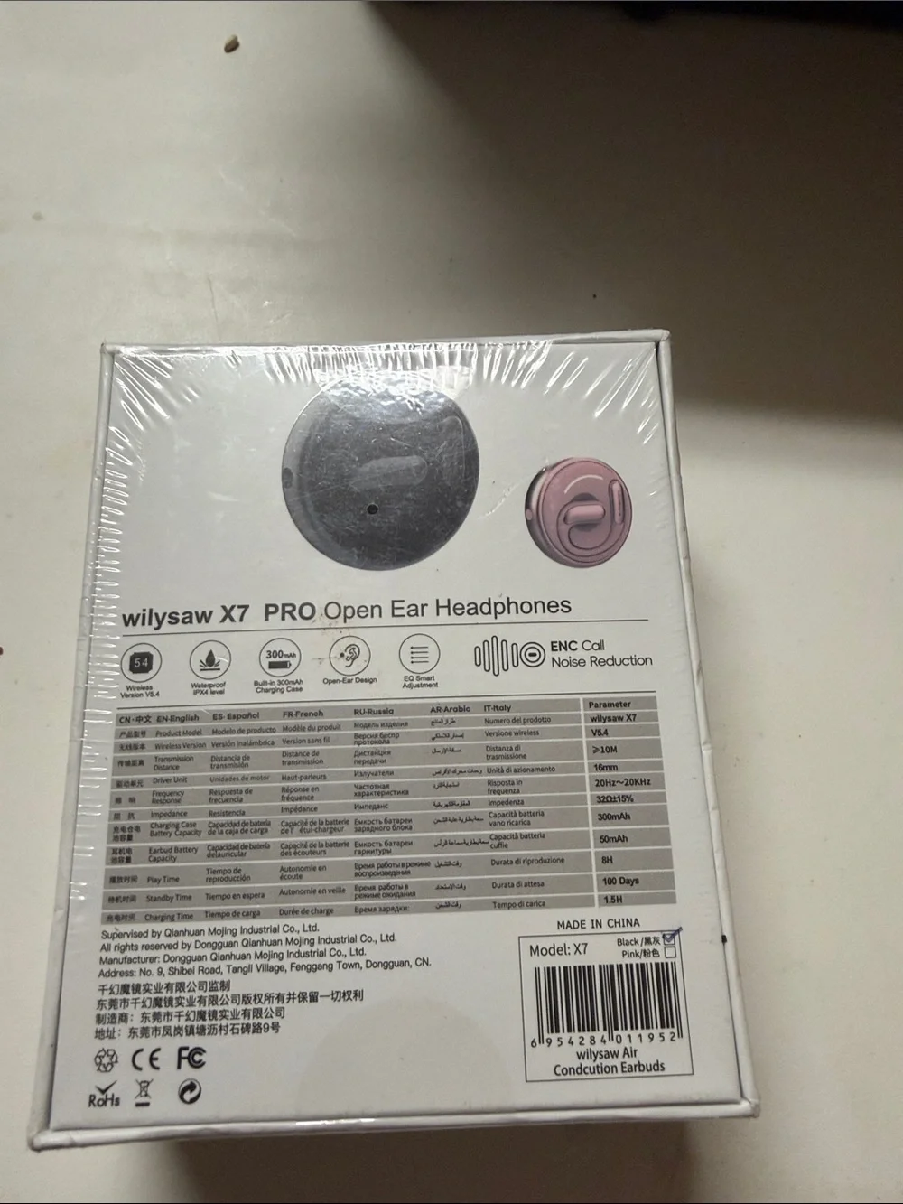 X7 PRO Open-Ear Headphones — Black